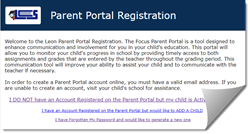 Parent Portal Request Screenshot